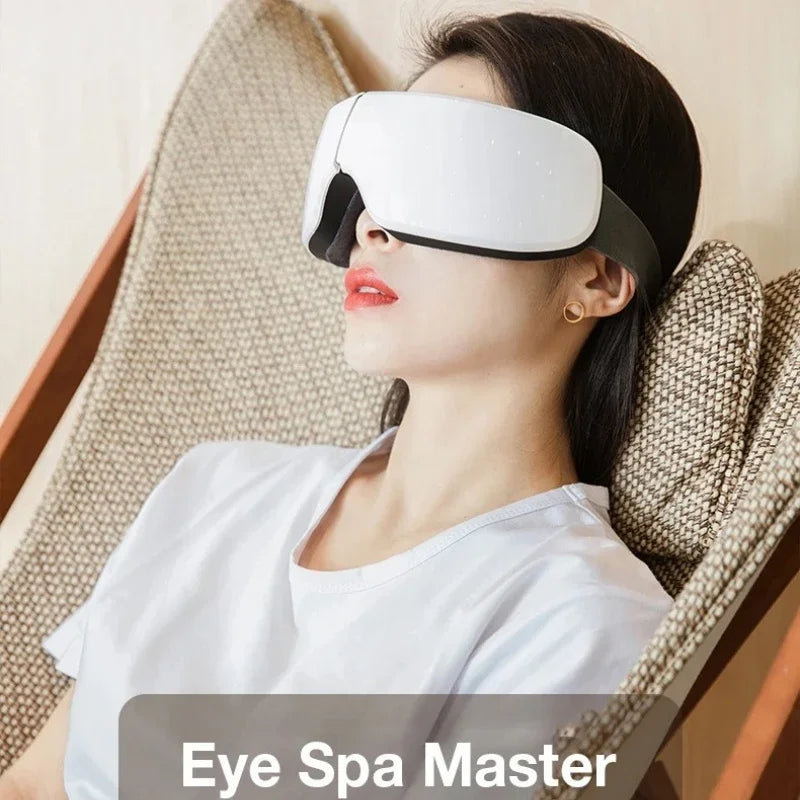 Electric Smart Eye Massager Airbag Vibration Heating Bluetooth Music Relieves Fatigue And Dark Circles Eye Care Instrument