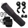 3 in 1 Barbell Pad Set Weightlifting Wrist Wrap Gloves and Gym Ankle Straps Men Women Lunges Hip Thrusts Powerlifting Deadlift