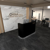 White Small Reception Desk Luxury Office Executive Shop Reception Counter Front Pulpito Escritorio Bar Furniture Counter LJ50RT