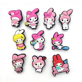 30kinds of Aoger Sanrio Shoe Charms for Clogs Sandals Decoration Shoe Accessories Charms