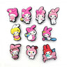 30kinds of Aoger Sanrio Shoe Charms for Clogs Sandals Decoration Shoe Accessories Charms