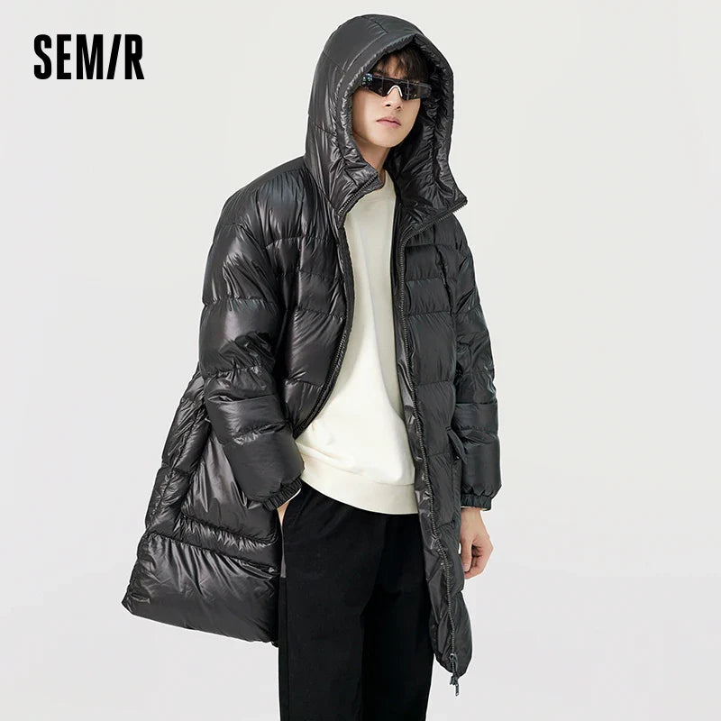 Semir Down Jacket Men Winter Warm 90 Down New Oversize Long Warm Down Jacket