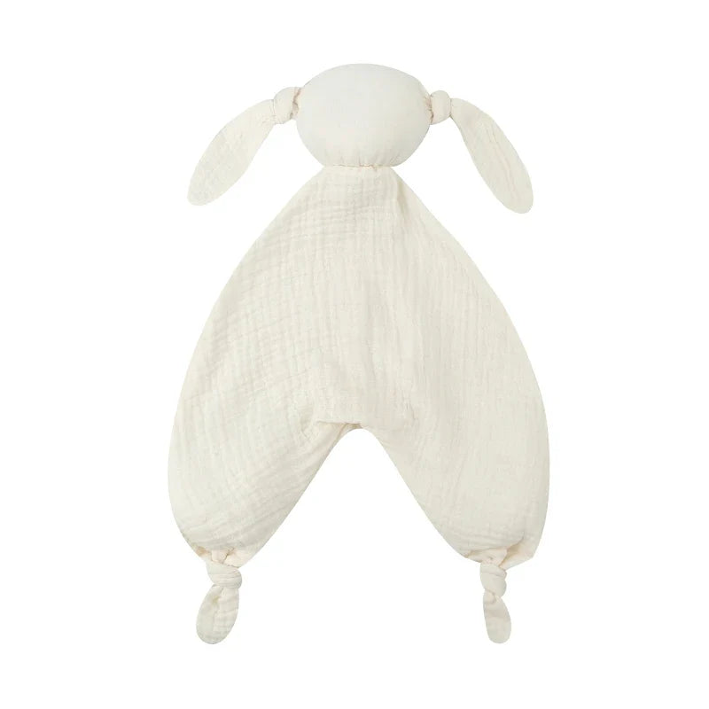 Pure Cotton Muslin Baby Bib Cute Goose Sleeping Dolls Newborn Saliva Towel Soothe Appease Towel Toddlers Burp Cloth Handkerchief