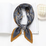 2023 Brand Crinkle Scarf Women Silk Satin Square Neck Tie Hand  Wirst Female Headscarves Bandana Shawl  Leopard Hair Foulard