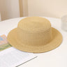 Summer Fashion Versatile Men's Women's Straw Hat Flat Top Fashion Sunscreen Foldable Fedora Beach Tourism Straw Hat Children