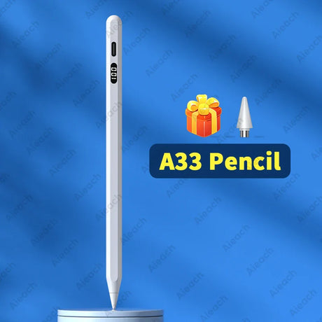 Aieach A33 Stylus Pen For Touch Screens, Touch Pen For iPad Pen Apple Pencil All Android iOS Tablet Phone Pen with Power Display