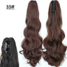 Synthetic Claw Clip On Ponytail Hair Extensions Long Straight 24" Heat Resistant Pony Tail HairPiece BlackBrown Blonde Hairstyle