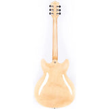 Electric Guitar with Full-Scale, Stainless Steel Frets (Natural), Semi-Hollow Body Guitar