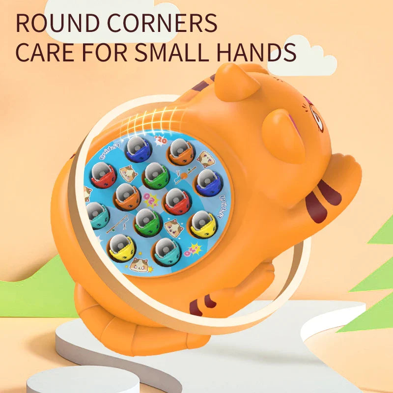 Cute Orange Cat Yellow Cat Fishing Plate Magnetic Fishing Without Battery Parent-child Interaction to Develop Intelligence