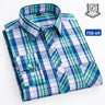 New in shirt 100%cotton long-sleeve shirts for men thin slim fit formal plain shirt plaid designer tops office elegants clothes