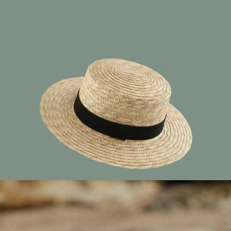 Large Eaves Beach Sunhat Woven Straw Hat Summer Outdoor Sun Protection Breathable Fisherman Hat Sunshade Cap Bohemian Beach Hat