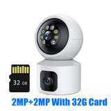 Hiseeu 2K 4MP PTZ IP Camera WIFI Wireless Smart Home Security Surveillance Camera Two-way Audio Baby Pet Monitor Video Record