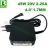 20V 2.25A 45W 4.0*1.7mm Laptop AC Adapter Power Charger For Lenovo Ideapad 100 110s Yoga 510 310-14 710s -13ISK B50-10 ADL45WCC