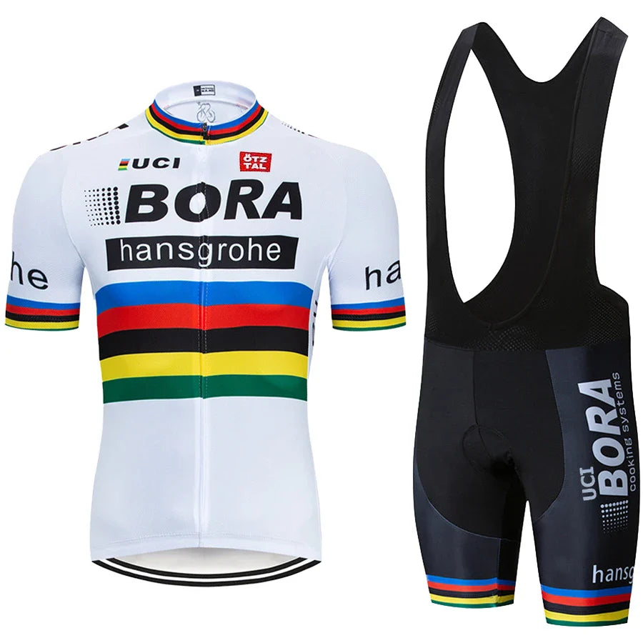 Men's Cycling Suit Costume Bike Man UCI BORA Bicycles Shorts Clothes Summer 2023 Mtb Sports Clothing Bib Uniforms Mens Sets Team