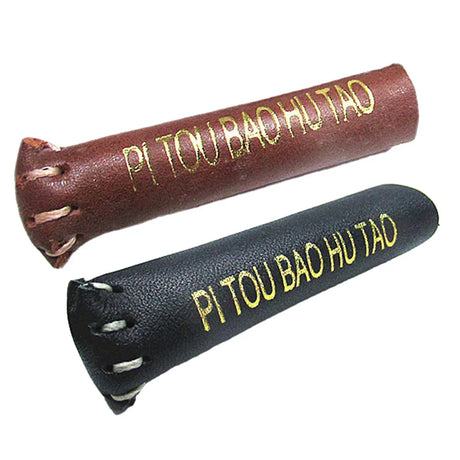 1pcs Snooker Billiard Cue Tip Head Protective Leather Cover Cue Head Protector Sturdy Outdoor Sports Accessory Parts 65*15mm