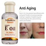 75ml Vitamin E Oil Organic Moisturizing Anti-wrinkle Pure Revitalizing Serum Natural Moisturizing Clear Liquid Face Skin Care