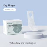 Beipisi Baby Oral Cleaner Gauze Finger Covers Toothbrush Nipple 0 -- 1 Year Old Baby Wash Tongue Moss Handy Gadget