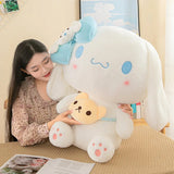 New 40/50cm Kawaii Sanrio Kuromi My Melody Cinnamoroll Plush Toys Doll Pillow Anime Cartoon Room Decoration Dolls Kids Gifts