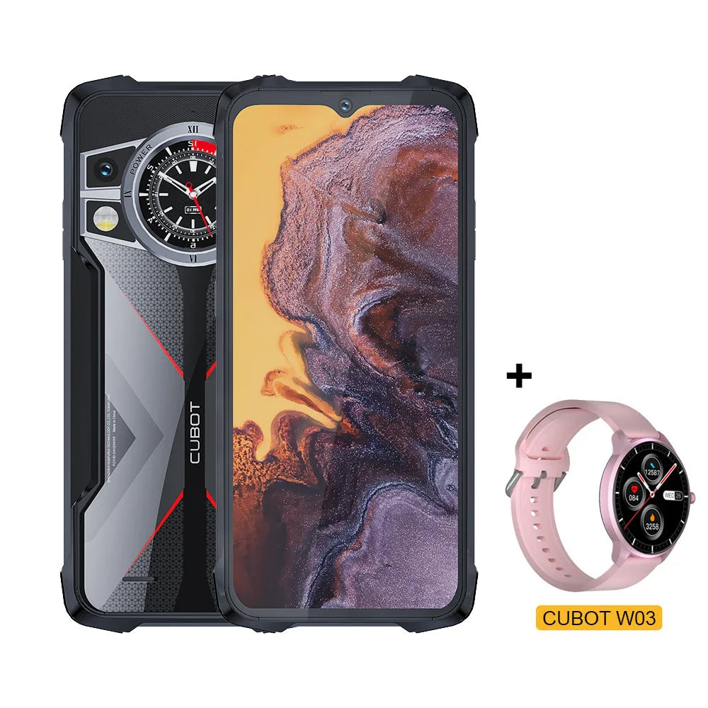 Cubot KingKong 9 Rugged Smartphone 6.583"Screen 120Hz 100MP+32MP Camera Mobile Phone 10600mAh Battery 24GB+256GB NFC Cellphone