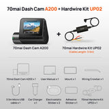 Global 70mai Dash Cam A200 Dual-channel Record 1080P HDR 2'' IPS Screen 24H Parking Monitor 70mai Car DVR A200 WIFI APP 130° FOV