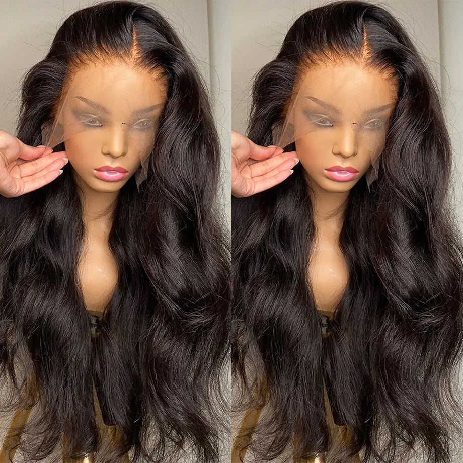 13x4 13x6 Transparent Lace Frontal Wig Body Wave Lace Front Wig 30 32 34 36 Inch 4x4 Closure Wig 360 Human Hair Lace Frontal Wig