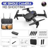 E88 Drone WIFI FPV Wide Angle 4K 1080P HD Camera Height Hold RC Foldable Quadcopter Helicopter Dron Gift Toy