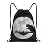 Chess Endgame Pattern Drawstring Backpack Women Men Sport Gym Sackpack Portable Board Game Shopping Bag Sack