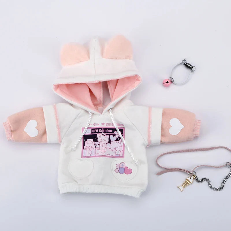 1/6 1/4 1/3 BJD Doll Clothes Cute Cat small bell Sweater Hoodie Jacket for Big 1/6, Yosd, 60 30cm Doll BJD SD Doll Accessories