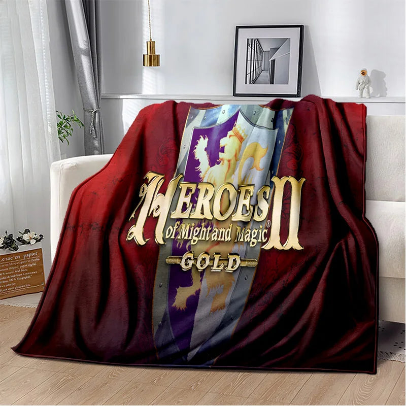 3D Heroes of Might and Magic Retro Game Soft Plush Blanket,Flannel Blanket Throw Blanket for Living Room Bedroom Bed Sofa Picnic