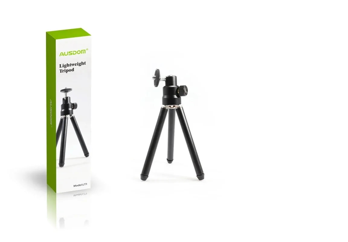 hu1-AUSDOM LT1 Universal Tripod For Webcam Weightlight Adjustable Flexible Portable Tripod With 1/4 Screw