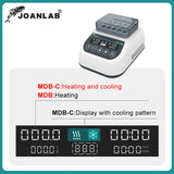 JOANLAB Portable Mini Thermostatic Dry Bath Incubator Lab Heater With Heating Block For 0.2/0.5/1.5/2ml Centrifuge Tube