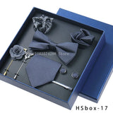 Luxury High Grade Mens Tie Set Nice Gift Box Silk Tie Necktie Set 8pcs Inside Packing Festive Present Pocket Squares