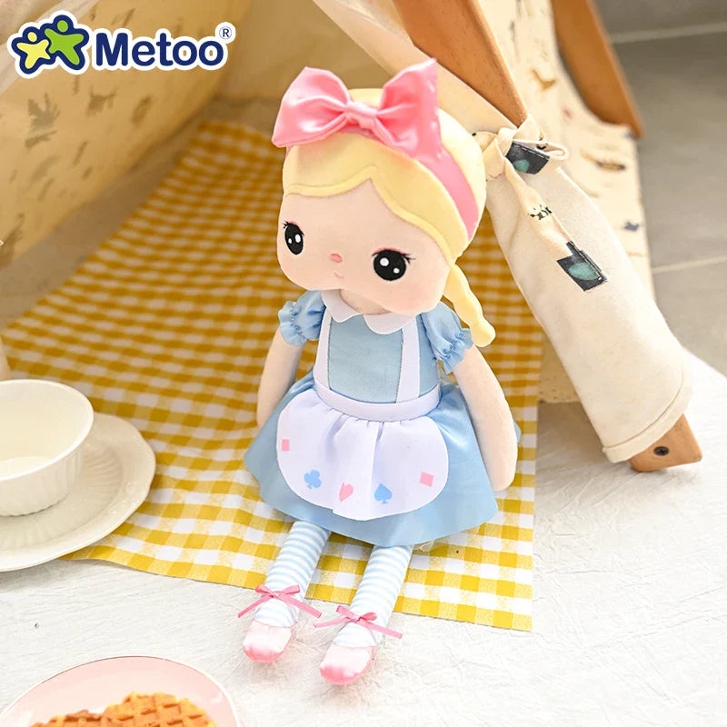 Metoo 26cm Doll Fairytale Alice Angela Plush for Home Office Bedroom Decoration Birthday Baby Shower Xmas Gift Girl Toys