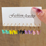 17KM Cartoon Frog Duck Earrings Set Animal Butterfly Cute Dangle Earrings for Women Geometric Bear Cloud Earring Trendy Jewelry