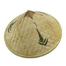 Chinese Retro Bamboo Rattan Fisherman Hat Handmade Weave Straw Bucket Hat Tourism Rain Dance Props Cone Fishing Sunshade Hat