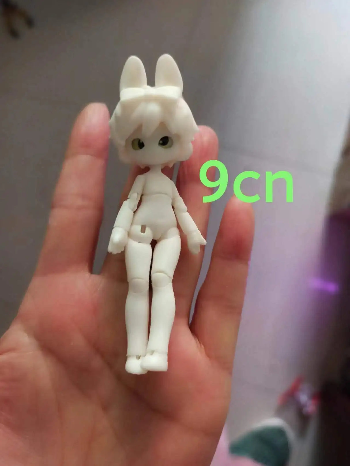 BJD girl's doll Bunny joint doll 18cm elf rabbit toy Kawaii DIY doll 3D printing toy free delivery project