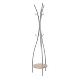 Elegant Silver Contemporary Coat Rack for Sophisticated Entryways