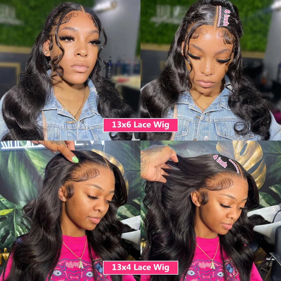 Body Wave 360 Lace Frontal Wig Ponytail Transparent 13x6 Lace Front Human Hair Wigs for Women Brazilian Wig on Sale Gabrielle