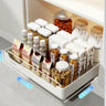 Pull-out Kitchen Organizer Rack Slide Cabinets Storage Free of Installation Tableware Dish Rack Kitchen Accessories