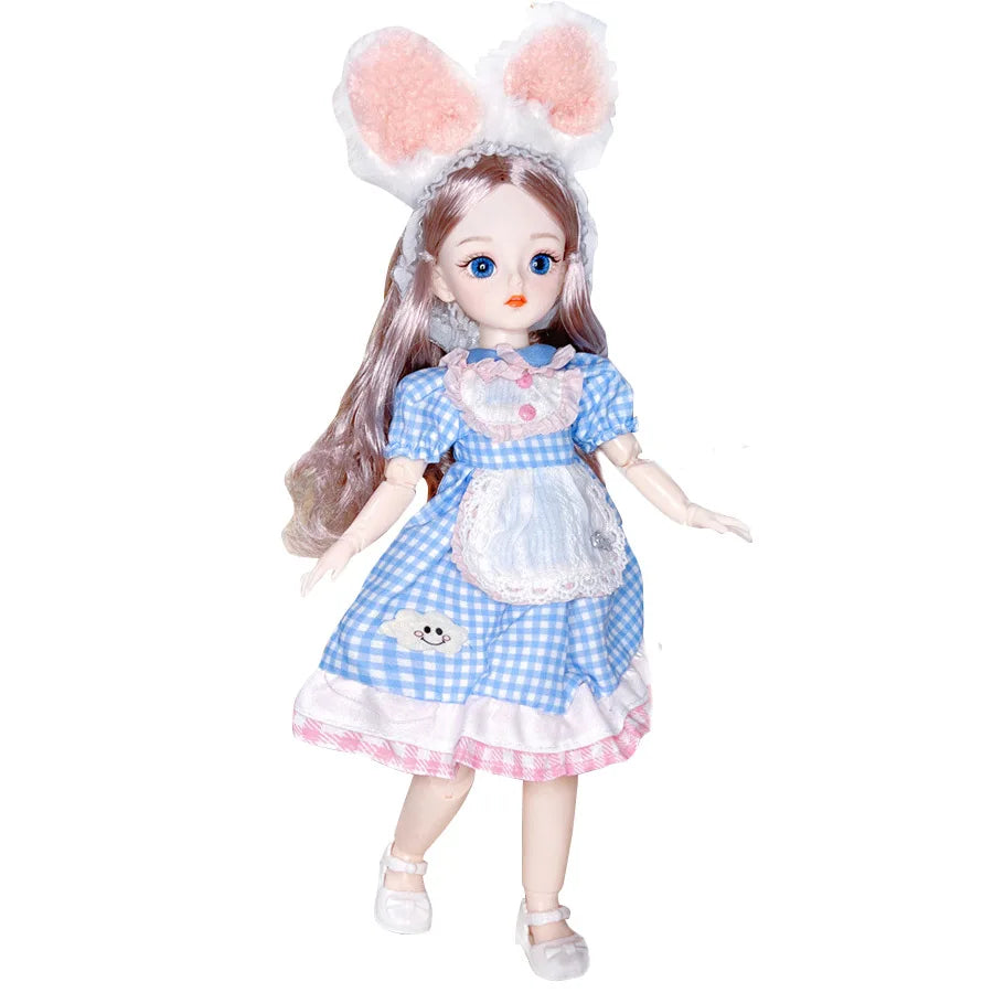 Attractive Eyes 1/6 Bjd Byte Dolls For Kid Girls Birthday Gift Ball-jointed Anime Figure Doll 30cm with Dresses Clothes Dress Up