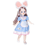 Attractive Eyes 1/6 Bjd Byte Dolls For Kid Girls Birthday Gift Ball-jointed Anime Figure Doll 30cm with Dresses Clothes Dress Up