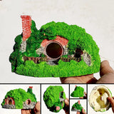 Aquarium Decoration Grass House Resin Cave Fish And Shrimp Hiding House Landscaping Fish Tank Decoration Accessories