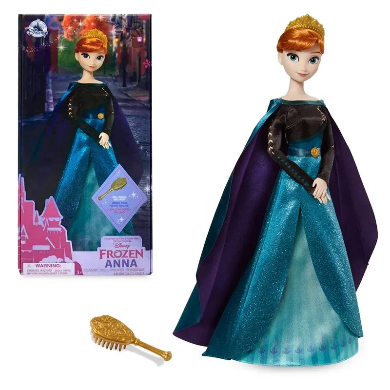 Disney Elsa Anna Doll Mermaid Rapunzel Bell Princess Doll Genuine Voice Princess Merida Princess Pretend Play for Girl Gift