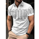 Euro size Fashion Boutique Men's Polo Shirt Summer Casual Business Versatile Clothing Comfortable Breathable Polo sleeve Top