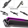 Car Windshield Wiper Blades Universal Soft Double Layer Rubber Frameless Bracketless Brushes Accessories Windscreen Window Front