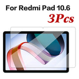 3Pcs Tempered Glass Cover For Xiaomi Mi Pad 5 6 Pro 11 Inch Screen Protector For Xiaomi Redmi Pad 10.6 Inch Tablet Film