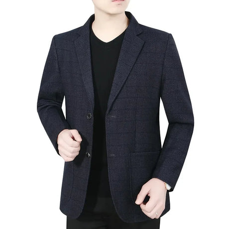 2024 spring and autumn men's new  fashion men's casual single piece suit top with no iron suit DY5514