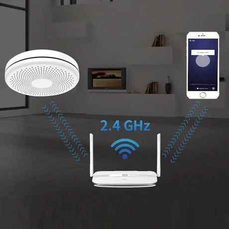 Tuya Carbon Monoxide Alarm Wireless Smoke Detector Wifi Sensor CO Gas Alarm Fire Protection Home Security Alarms Smart Life