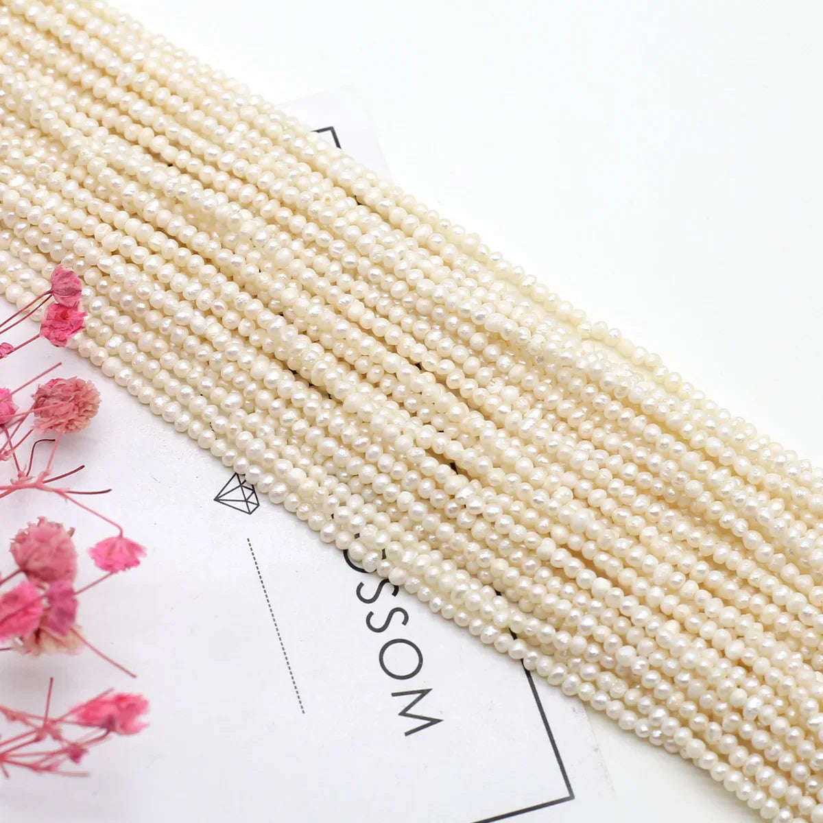 Natural Freshwater Pearls Beaded Irregular Round Loose Spacer Beads for Jewelry Making Diy Bracelets Necklaces Accessories