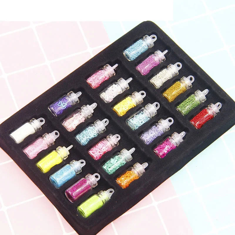 48Pcs Sequins/Glitter Filler Fluffy Slime Toys For Children Charms Lizun Modeling Clay DIY Kit Accessories Supplies Funny Gift